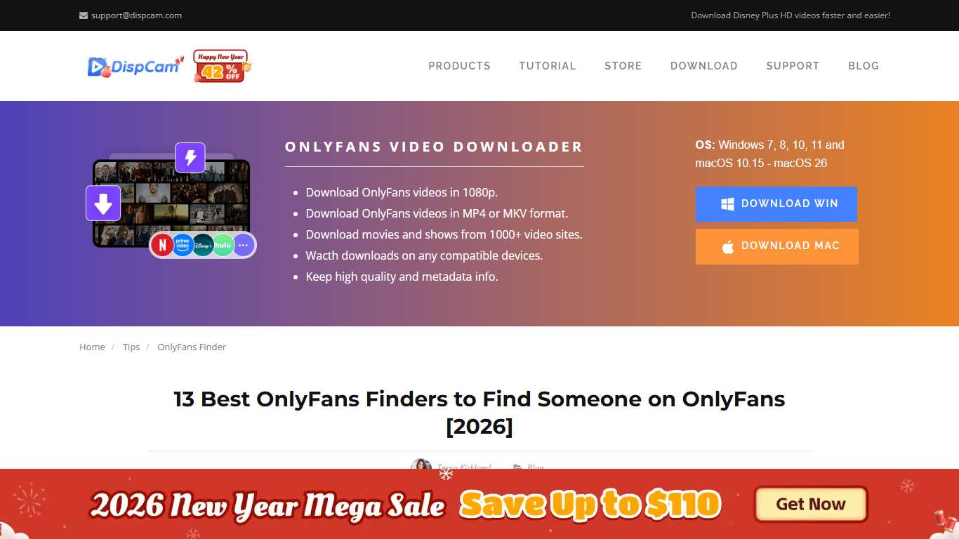 13 Best OnlyFans Finders to Find Someone on OnlyFans [2026] | DispCam