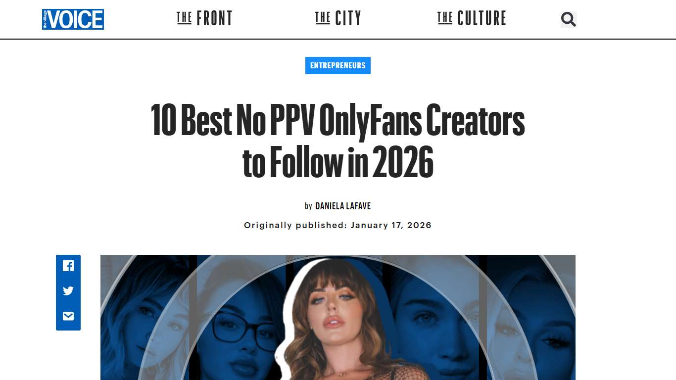 10 Best No PPV OnlyFans Creators to Follow in 2026 - The Village Voice